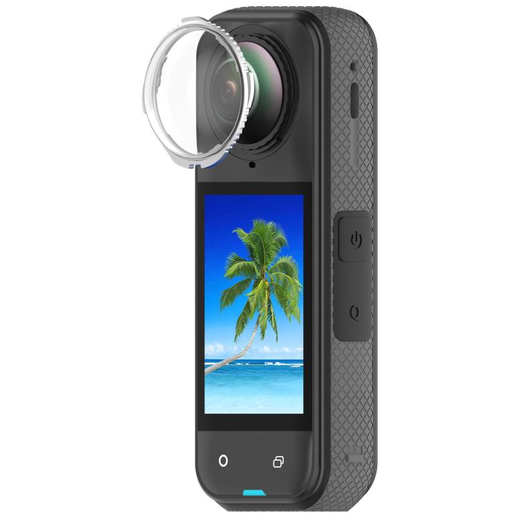 Rotating Optical Tempered Glass Lens Guard Protective Cover, For Insta360 X5, For Insta360 X4