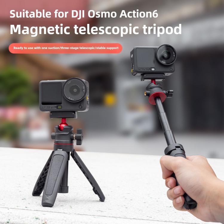 Magnetic Handheld Telescopic Tripod Selfie Stick Holder