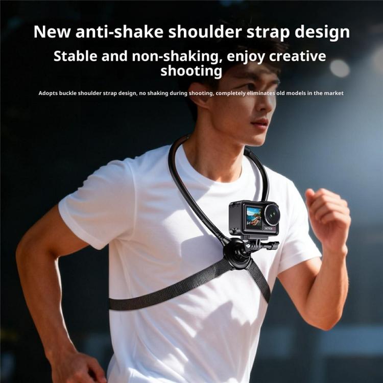 G01 Rotatable Neck Holder Bracket For DJI, GoPro, Insta360, and other Action Cameras