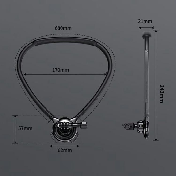 G01 Rotatable Neck Holder Bracket For DJI, GoPro, Insta360, and other Action Cameras