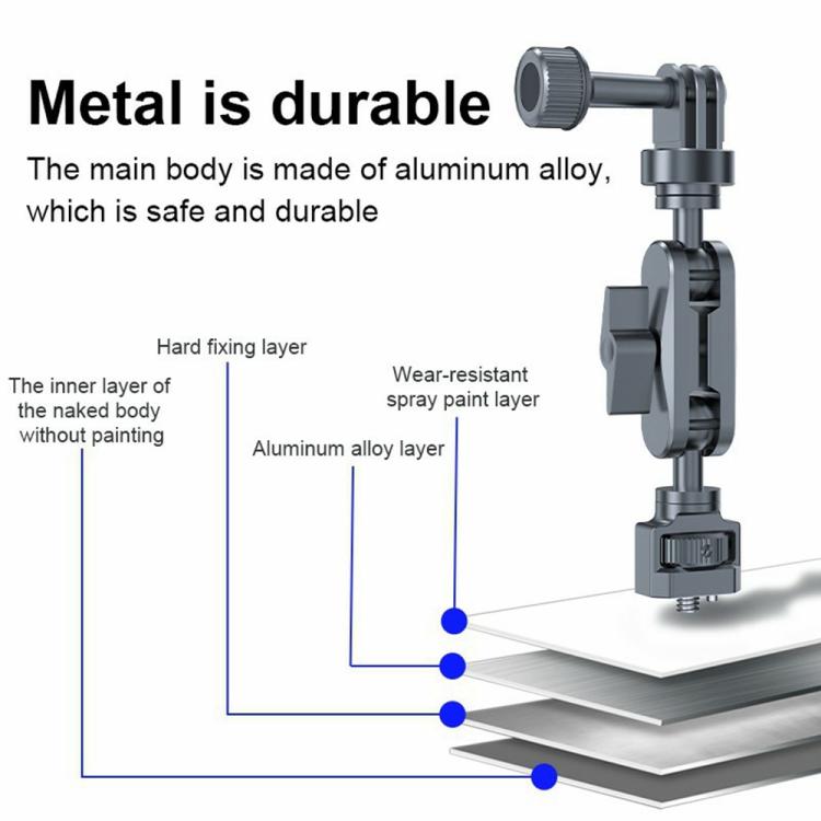 SX-Pj29 For Camera Photography 360 Degree Adjustable Magic Arm Bracket Dual Ball Head Anti-Slip Mount