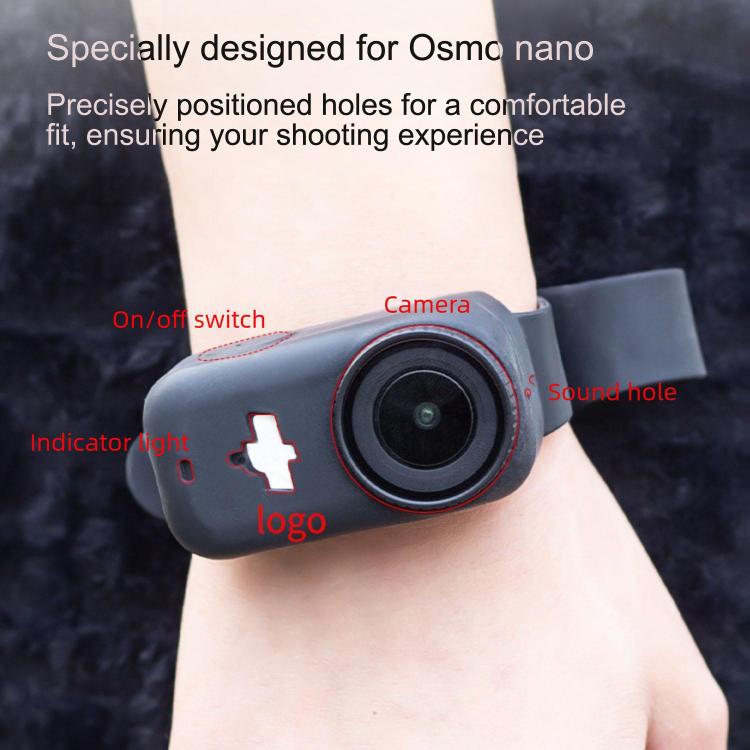 Thumb Sports Camera Expansion Strap Silicone Protective Cover, For DJI Osmo Nano