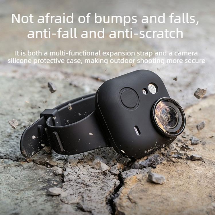 Sports Camera Expansion Strap Silicone Protective Cover, For Insta360 Go Ultra