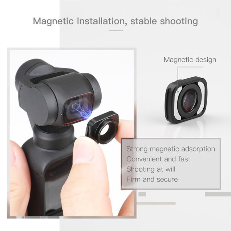 Original Magnetic Interface Augmenting Lens for DJI Pocket 2 / Osmo Pocket, For DJI Pocket 2 / Osmo Pocket