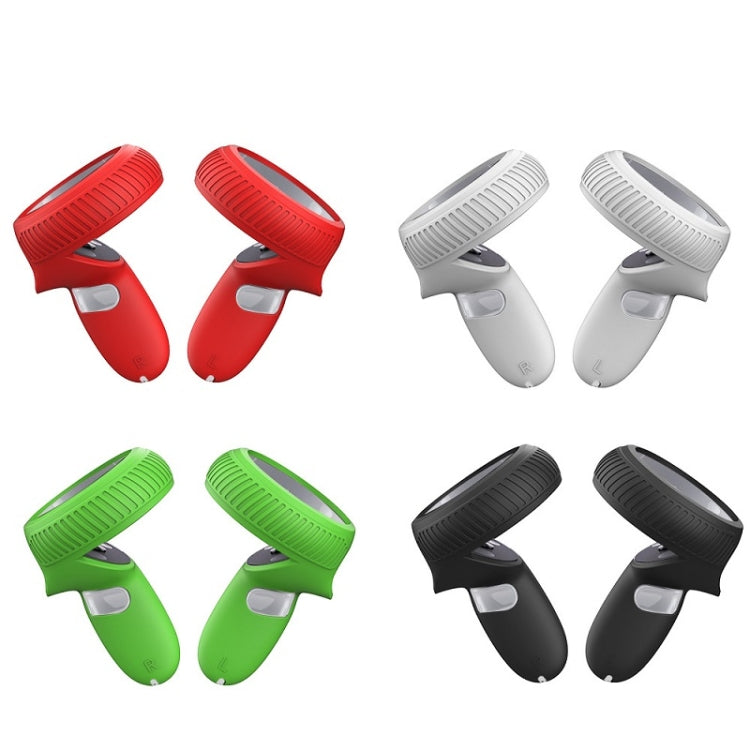 VR Handle Silicone Non-slip Drop Resistant Protective Cver For Meta Quest, Black, Red, Luminous Green, White