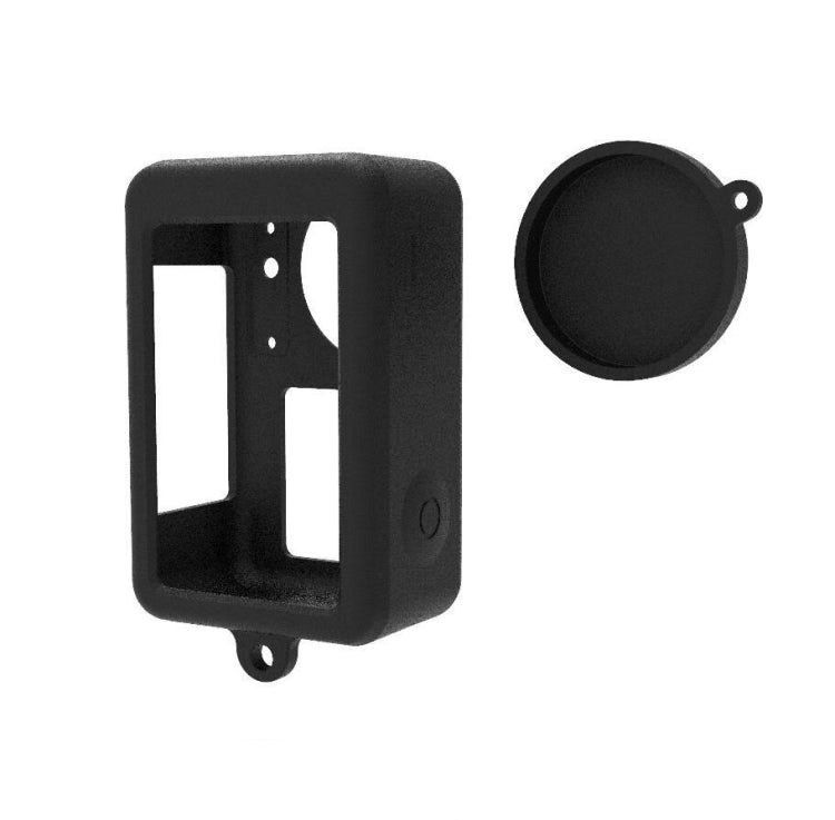 For DJI Osmo Action 3 Silicone Protective Case Lens Cap, Silicone (Blue), Silicone (Black), Silicone (Red)