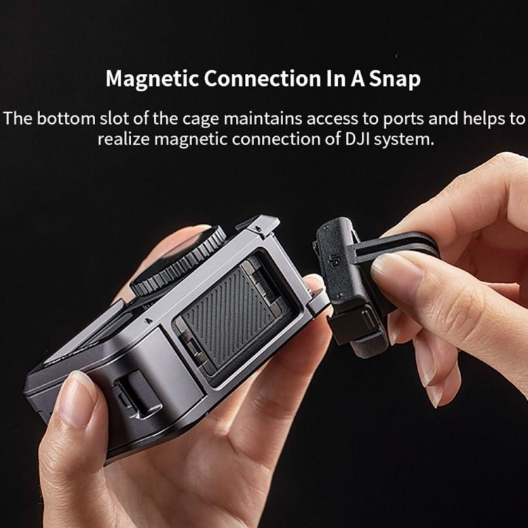 PGYTECH For DJI Osmo Action 3 Aluminum Alloy Camera Housing Shell Expansion Protective Frame