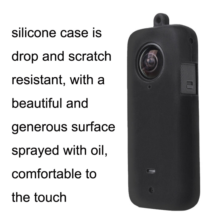 For Insta360 One X2 Sunnylife ST-Q9420 Silicone Protective Case, For Insta360 One X2 Red Lens Screen Case, For Insta360 One X2 Black Lens Screen Case