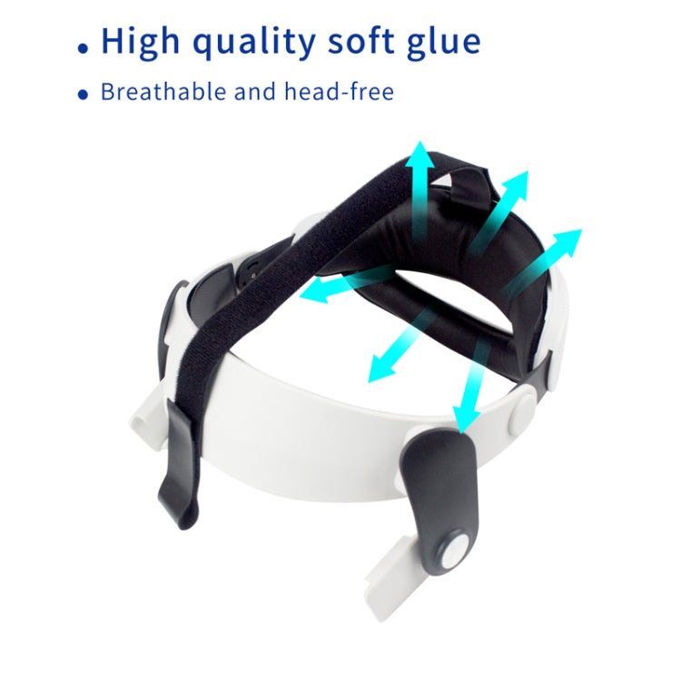 For Meta Quest 2 VR Glasses Adjustable Improve Comfort Elite Head Strap, Adjustable Strap