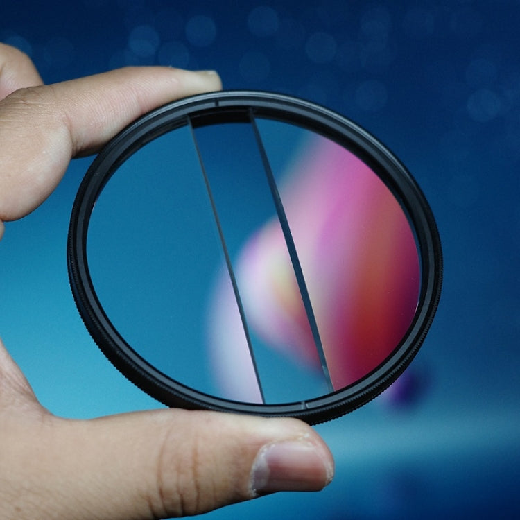Photography Foreground Blur Filter Double Half Moon SLR Accessories, 49mm, 52mm, 55mm, 58mm, 62mm, 67mm, 72mm, 77mm, 82mm