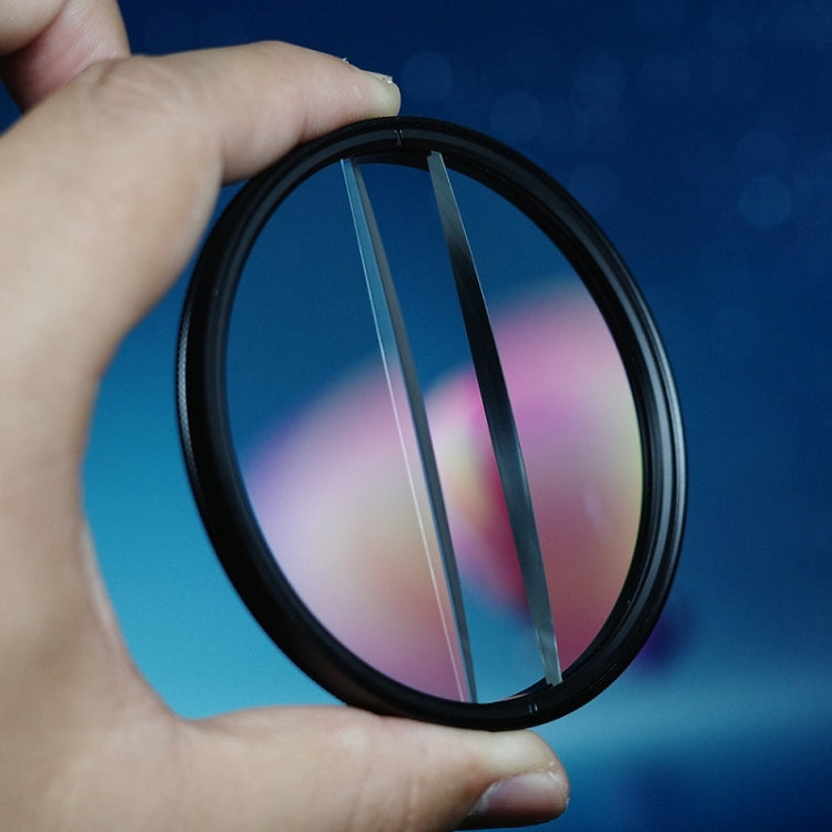 Photography Foreground Blur Filter Double Half Moon SLR Accessories, 49mm, 52mm, 55mm, 58mm, 62mm, 67mm, 72mm, 77mm, 82mm