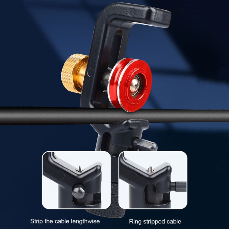 Armored Horizontal And Vertical Cable Cutter Optical Cable Stripping Knife, Single Red, Single Gold, Double Head