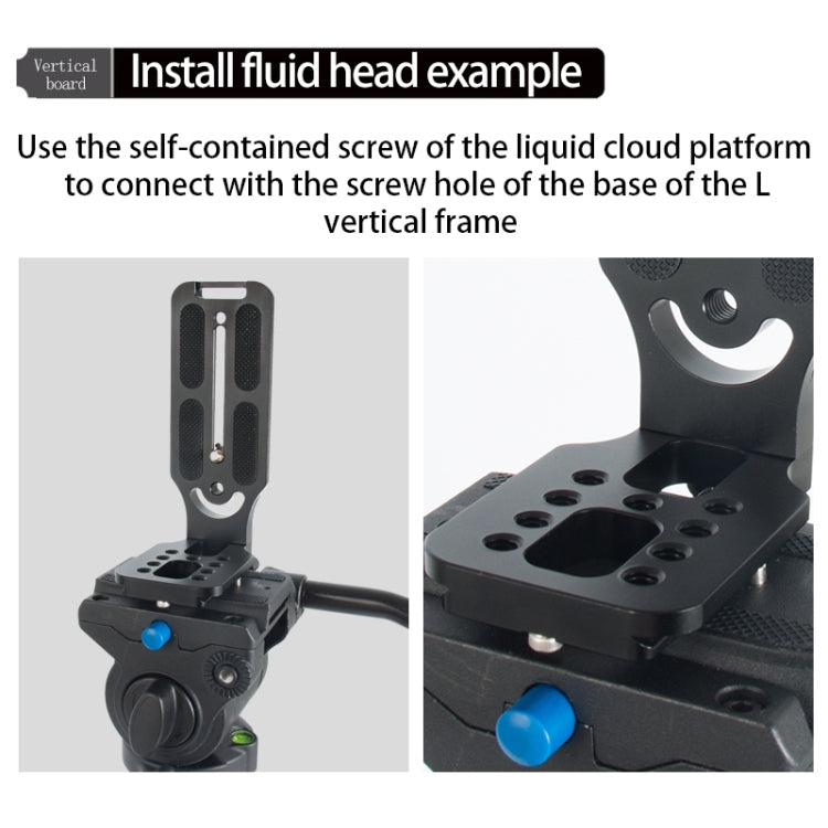 BEXIN L130-50 Camera Quick Release Plate L-shaped Vertical Board, L130-50