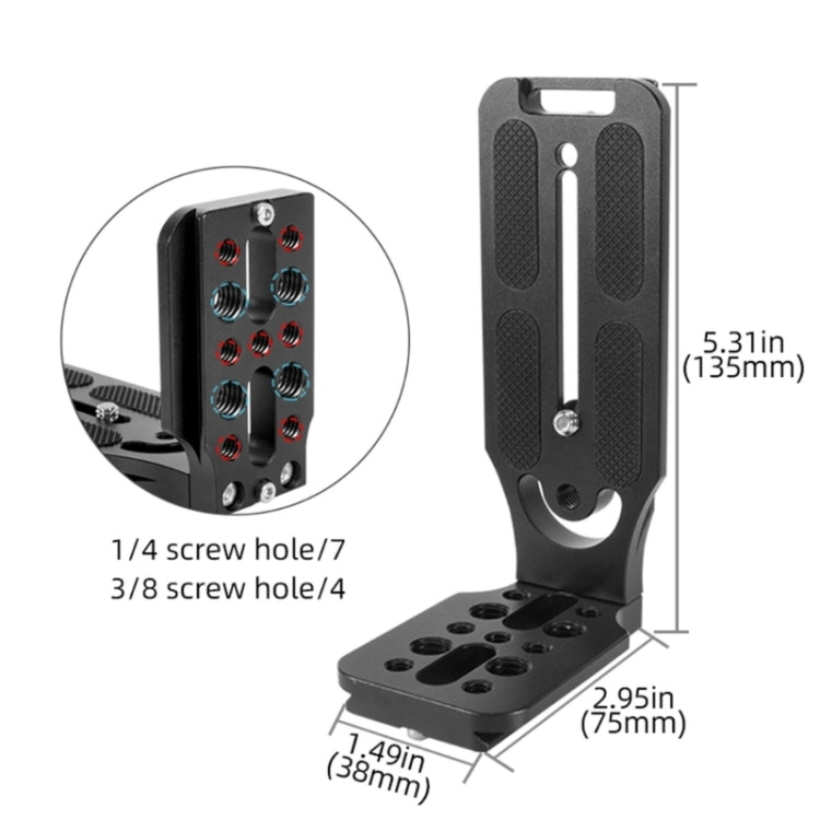 BEXIN L130-50C Camera Quick Release Plate L-shaped Vertical Board, L130-50C