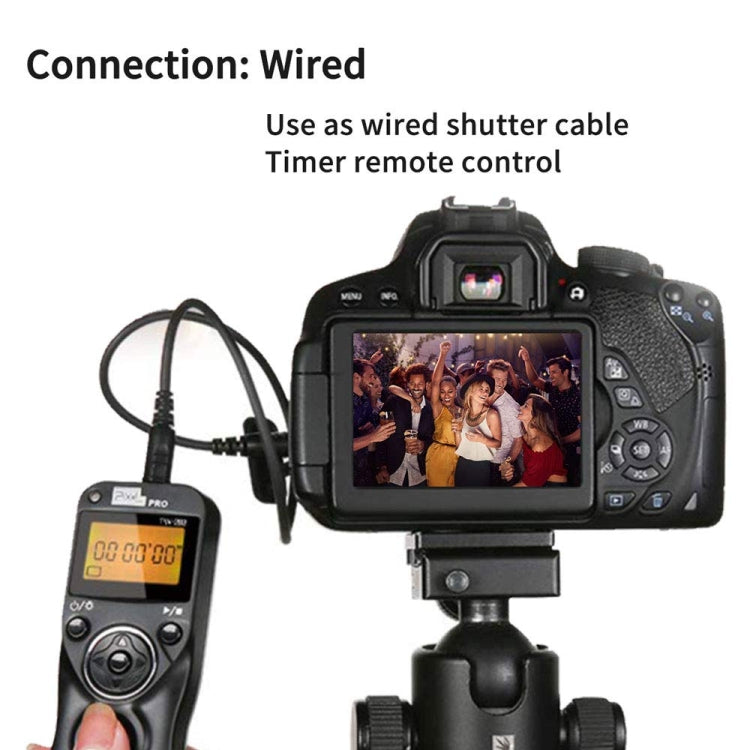 Pixel TW283 Shutter Wireless Delay Remote Control SLR Shutter Flasher, For Canon E3, For Nikon DC0, For Nikon DC2, For Sony S1, For Sony S2, For Instax 90, For Instax E3