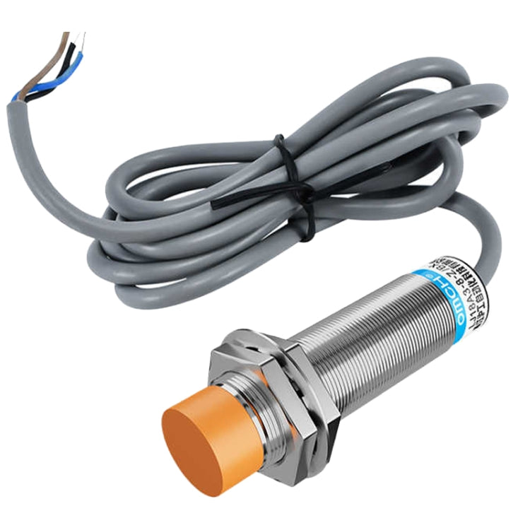 OMCH LJ18A3-8-Z/BX DC NPN 3-Wire Normally Open Sensors Inductive M18 Proximity Switch, LJ18A3-8-Z/BX