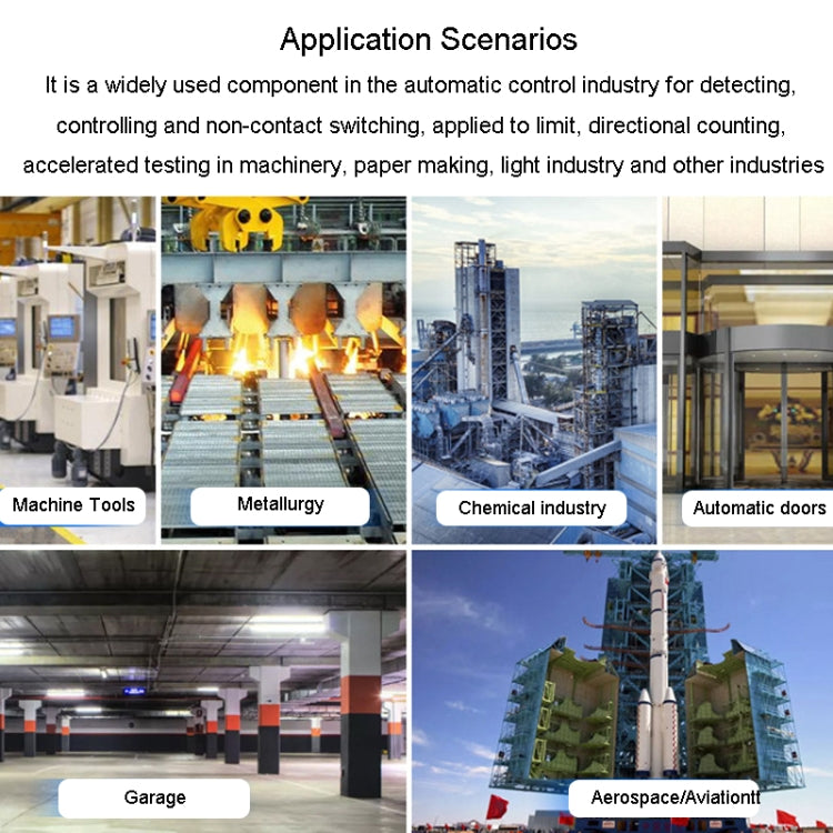 OMCH LJ18A3-8-Z/BX DC NPN 3-Wire Normally Open Sensors Inductive M18 Proximity Switch, LJ18A3-8-Z/BX