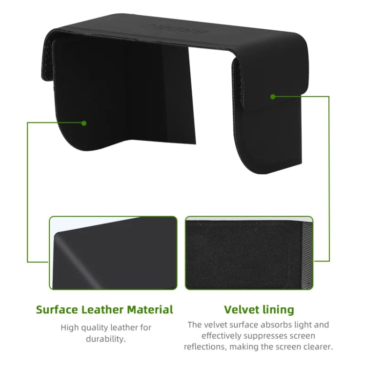 For DJI Osmo Pocket 3 BRDRC Sunshade Hood Light Weight Screen Shade