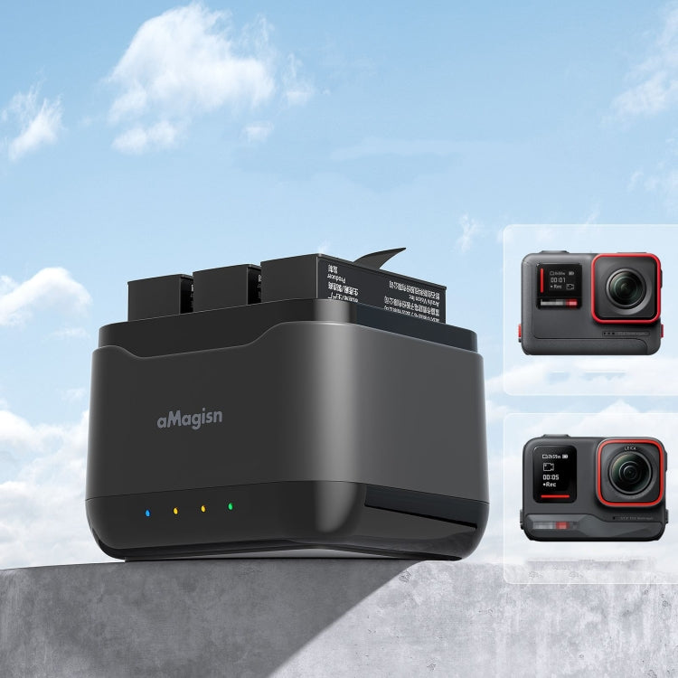 For Insta360 Ace Pro / Ace aMagisn 3 Slots Battery Charger Charging Hub, For Insta360 Ace Pro / Ace