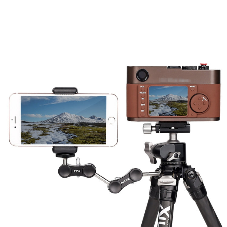 XILETU TM Series Magic Arm With Dual Ballhead Camera Video Monitor Mount Adapter, TM-2, TM-3, TM-4, TM-5