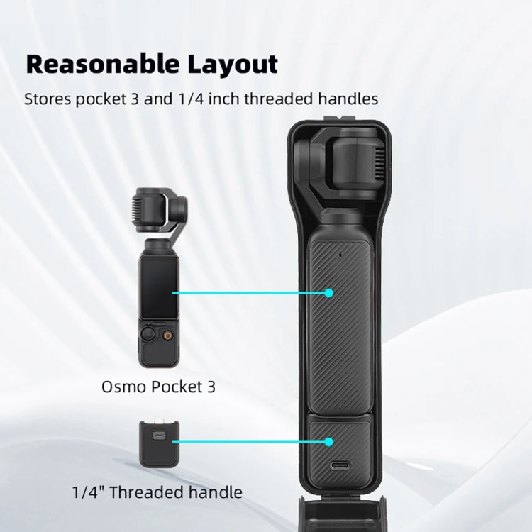 For DJI OSMO POCKET 3 BRDRC Waterproof Storage Box Protective Shell With Lanyard