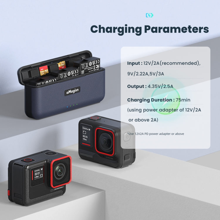 For Insta360 Ace / Ace Pro aMagisn Fast Charging Case Camera Charger Accessories, For Insta360 Ace / Ace Pro