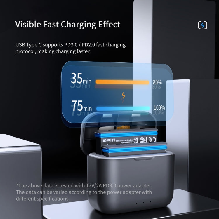 For Insta360 X3 aMagisn Battery Fast Charging Box, For Insta360 X3