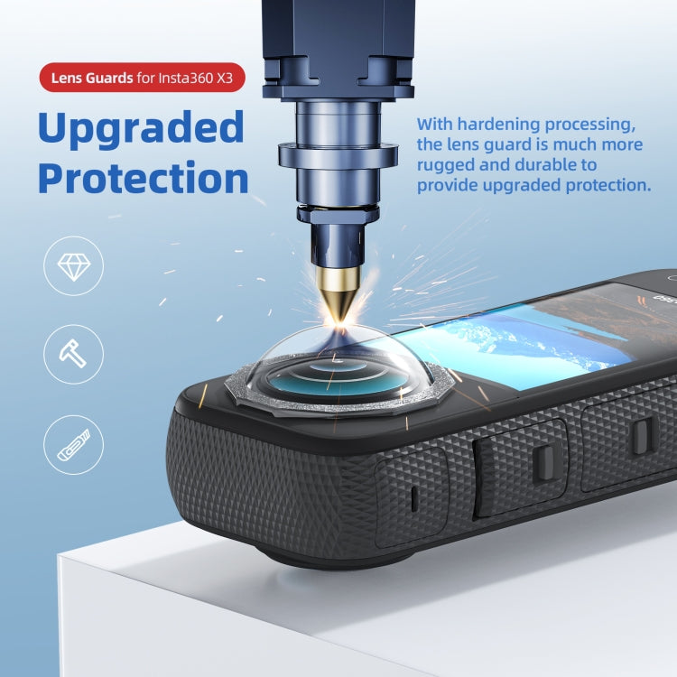 For Insta360 X3 aMagisn 2 In 1 Paste Lens Guard Mobility Camera Accessories