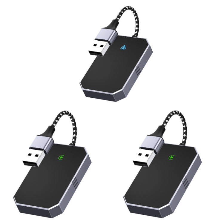 Car Carplay Box Wired to Wireless Bluetooth Adapter, For Android, For IOS, 2 in 1