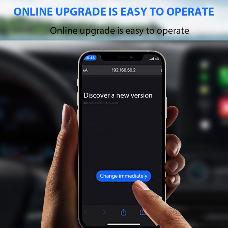 Car Carplay Box Wired to Wireless Bluetooth Adapter, For Android, For IOS, 2 in 1