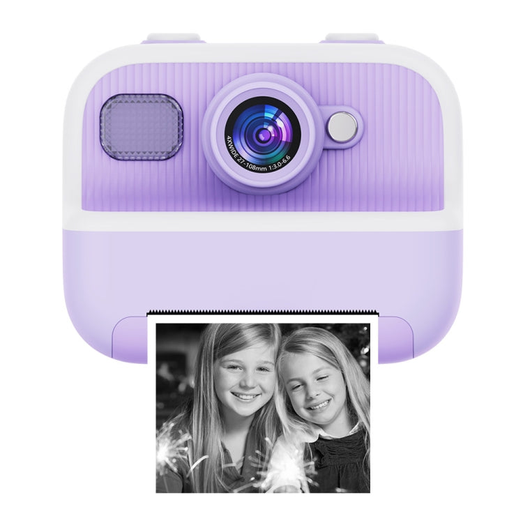 M8 2.4-Inch 1080P HD 2400W Pixel Dual-Camera Children Thermal Printing Camera, Pink, Blue, Purple, Pink+32GB, Blue+32GB, Purple+32GB