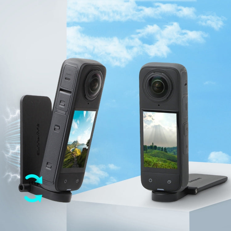 For Insta360 X5 / X4 / X3 Sunnylife X4-ZJ827 Magnetic Stand Base Handheld Handle Desktop Support Accessories