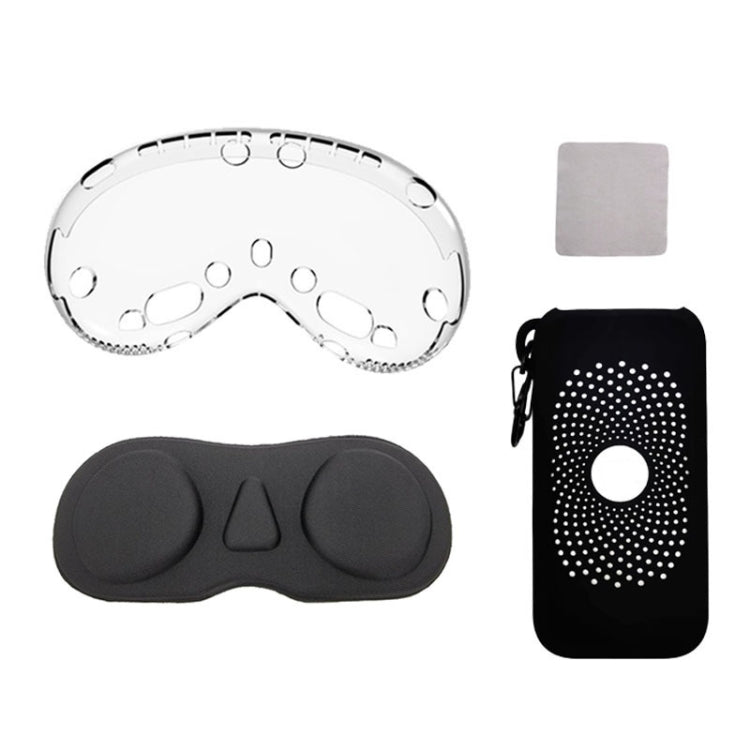 For Apple Vision Pro 4 In 1 Kit Lens Cover Battery Protection Case Accessories, A Style Black, A Style White Gray, A Style Orange, B Style Black, B Style White Gray, B Style Orange