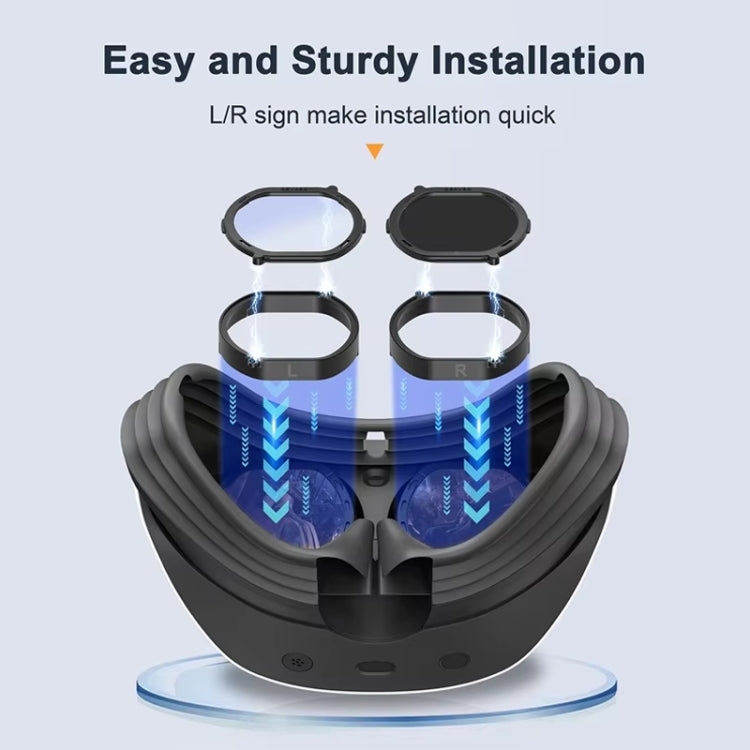 DEVASO For PlayStation VR 2 6 In 1 Magnetic Glasses Anti-Scratch Protective Cover, 6 In 1