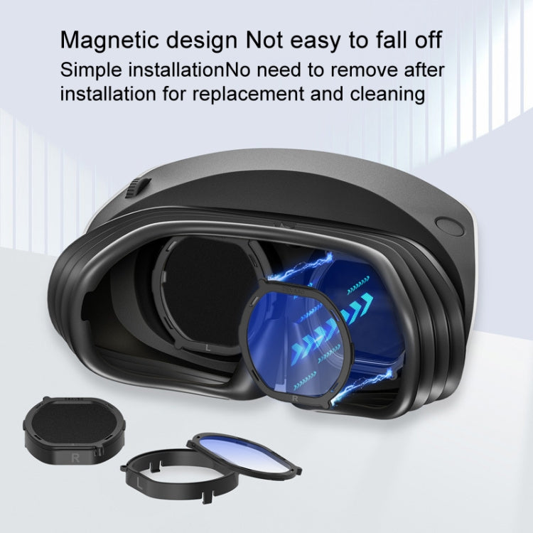 DEVASO For PlayStation VR 2 6 In 1 Magnetic Glasses Anti-Scratch Protective Cover, 6 In 1