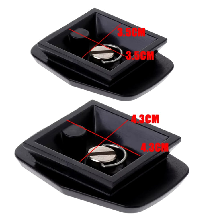 Tripod Head Quick Release Plate For WeiFeng WT3730 3750 3770 / YUNTENG 590 600 668 688 690 / Sony D680 D580 VCT-50AV, 4.3cm, 3.5cm