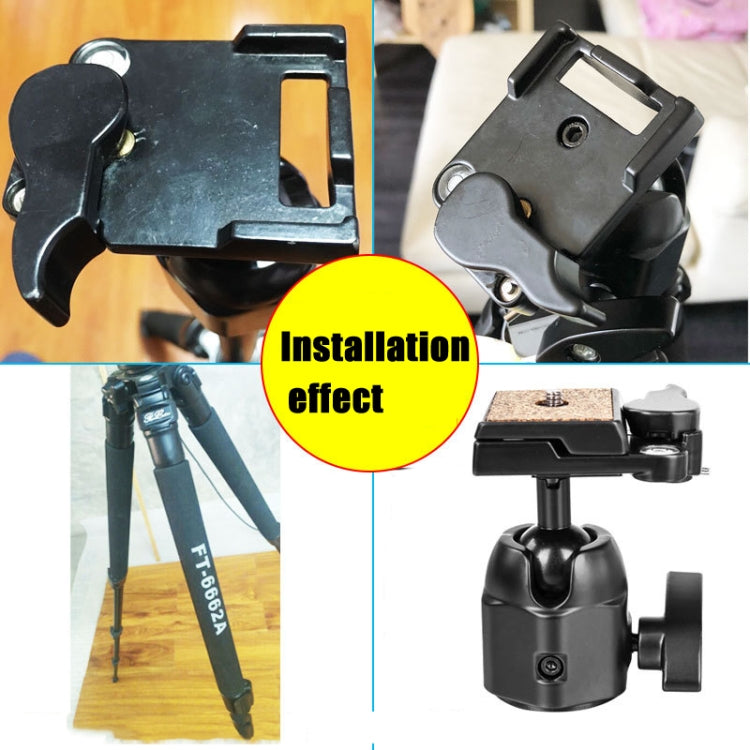 For WeiFeng WF-6662A Tripod Quick Release Plate Metal QR Plate