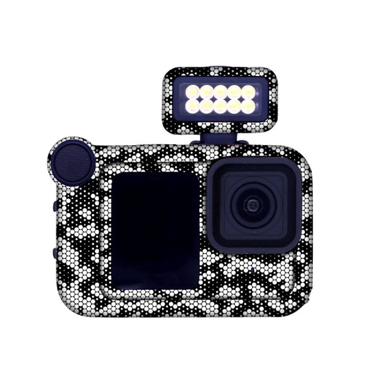 For GOPro HERO13 Black Camera Stickers Body Protective Film, 01 Watercolor, 08 Circuit White, 09 Circuit Black, 10 Circuit Dark Gold, 11 Circuit Red, 12 Circuit Blue, 13 Snake Scale Black, 14 Snake Scale White, 15 Snake Scale Gold, 16 Snake Scale Green...