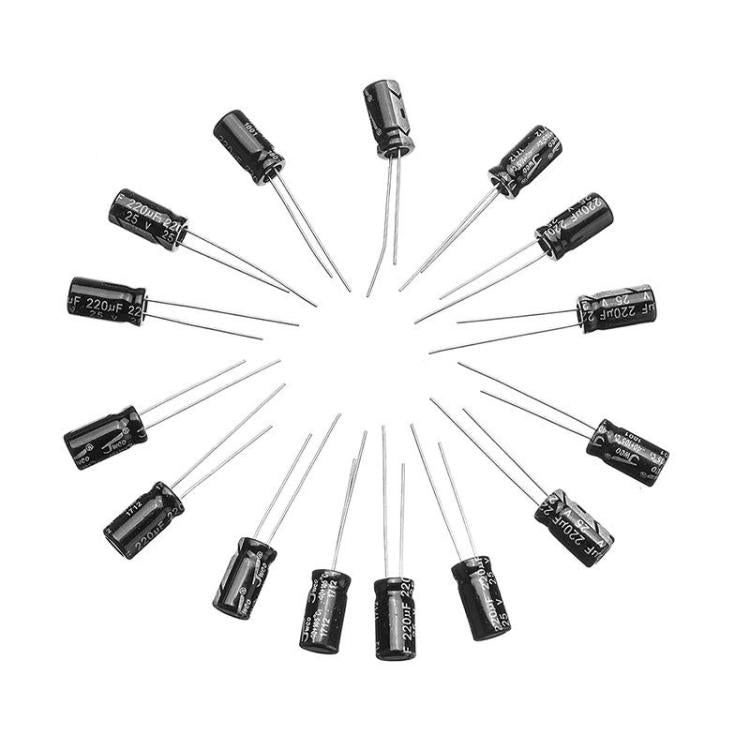 0.1uF-1000uF 24 Specifications Electrolytic Capacitor Kits, Electrolytic Capacitor Kits