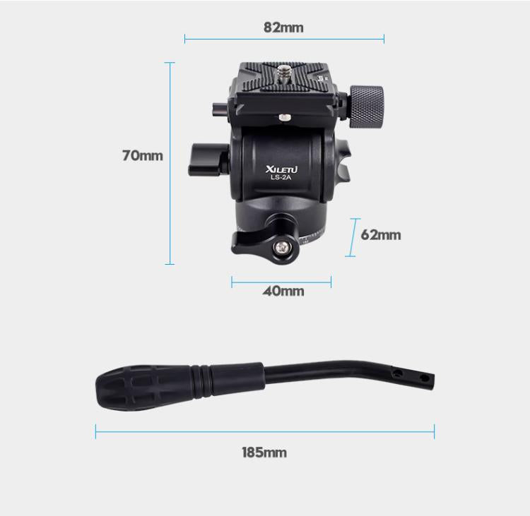 XILETU LS-2A Mini Hydraulic Damping Ball Head Tripod Head 360 Degree Panoramic Shooting