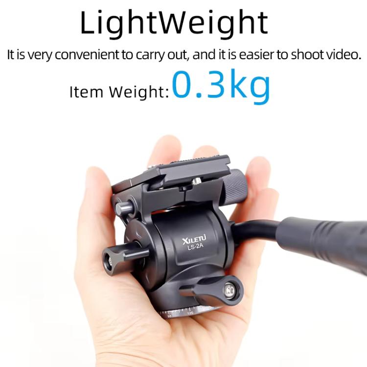XILETU LS-2A Mini Hydraulic Damping Ball Head Tripod Head 360 Degree Panoramic Shooting