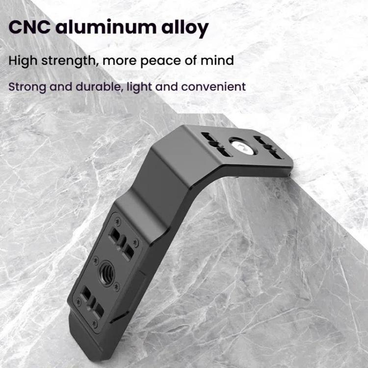 For Insta360 X4 / X3 HEPAIL AC56 Vertical Horizontal Magnetic Metal Bracket, AC56