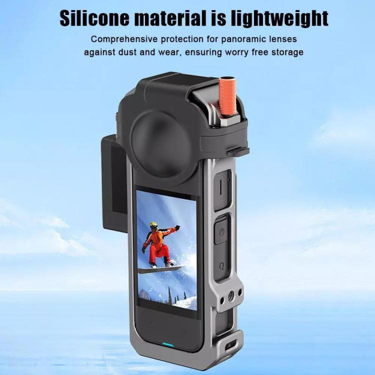 For Insta360 X4 HEPAIL Metal Heat Dissipation Magnetic Rabbit Cage, 0104