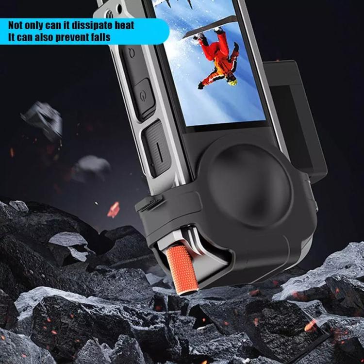 For Insta360 X4 HEPAIL Metal Heat Dissipation Magnetic Rabbit Cage, 0104