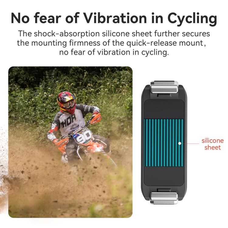 For DJI Action 5 Pro / 4 / 3 aMagisn Metal Magnetic Quick Release Mount Dual Interface Adapter