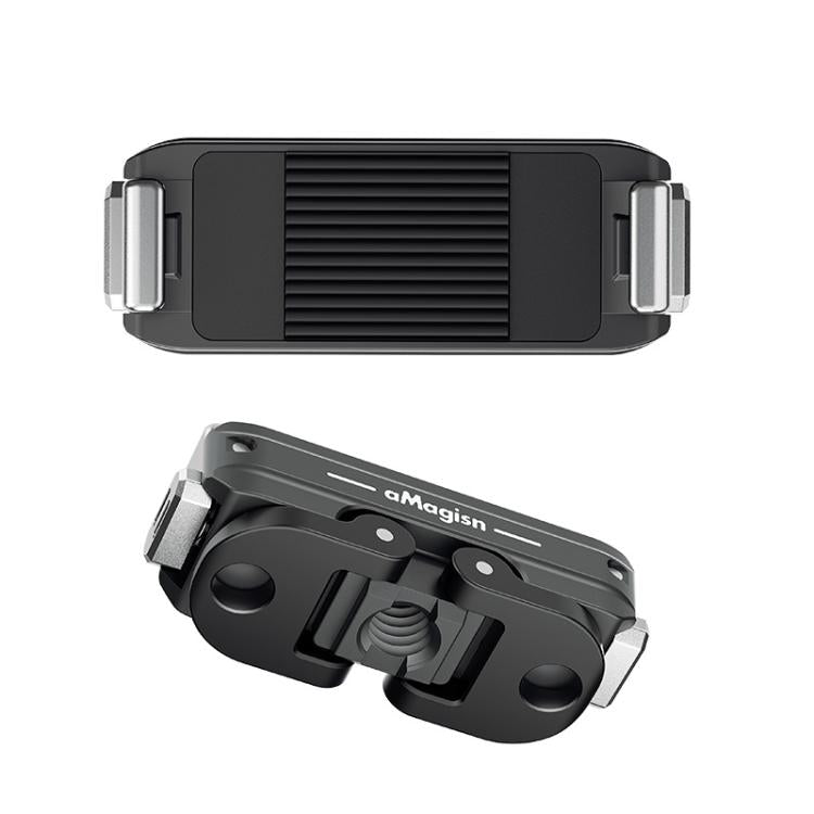 For DJI Action 5 Pro / 4 / 3 aMagisn Metal Magnetic Quick Release Mount Dual Interface Adapter