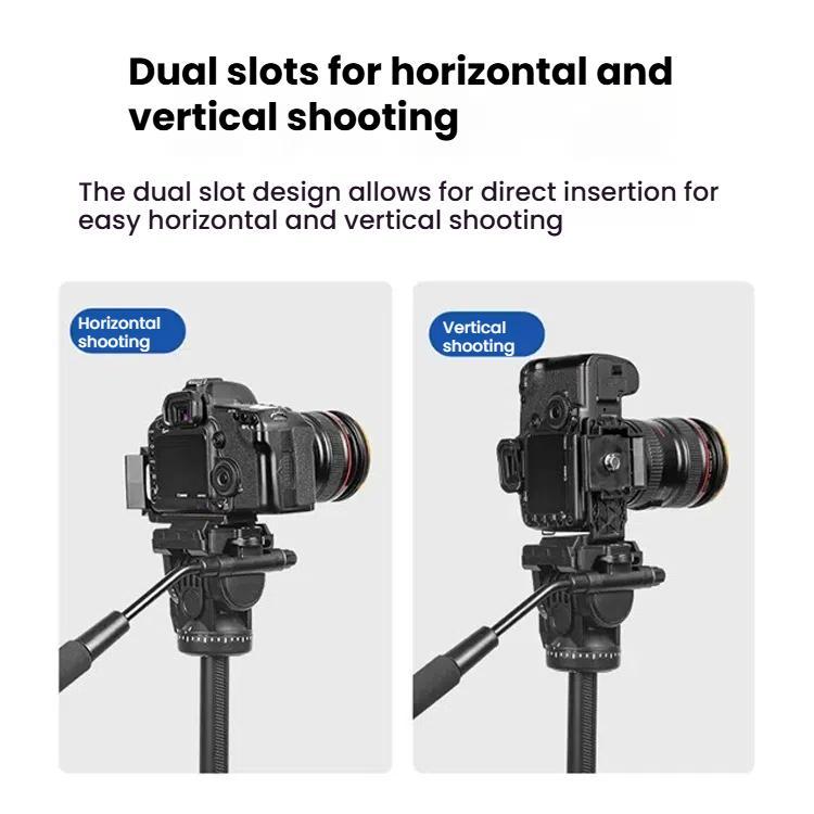 YUNTENG Vertical & Horizontal Quick Release Plate for VCT-691/VCT-6006/VCT-288/VCT-930