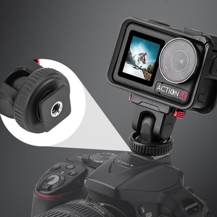 For Osmo Action 3 / 4 / 5 Pro Flymile AC5003 Magnetic Head Quick Release Base