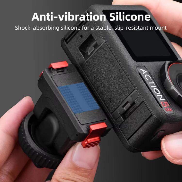 For Osmo Action 3 / 4 / 5 Pro Flymile AC5003 Magnetic Head Quick Release Base