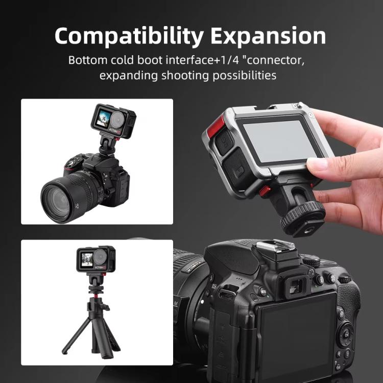 For Osmo Action 3 / 4 / 5 Pro Flymile AC5003 Magnetic Head Quick Release Base